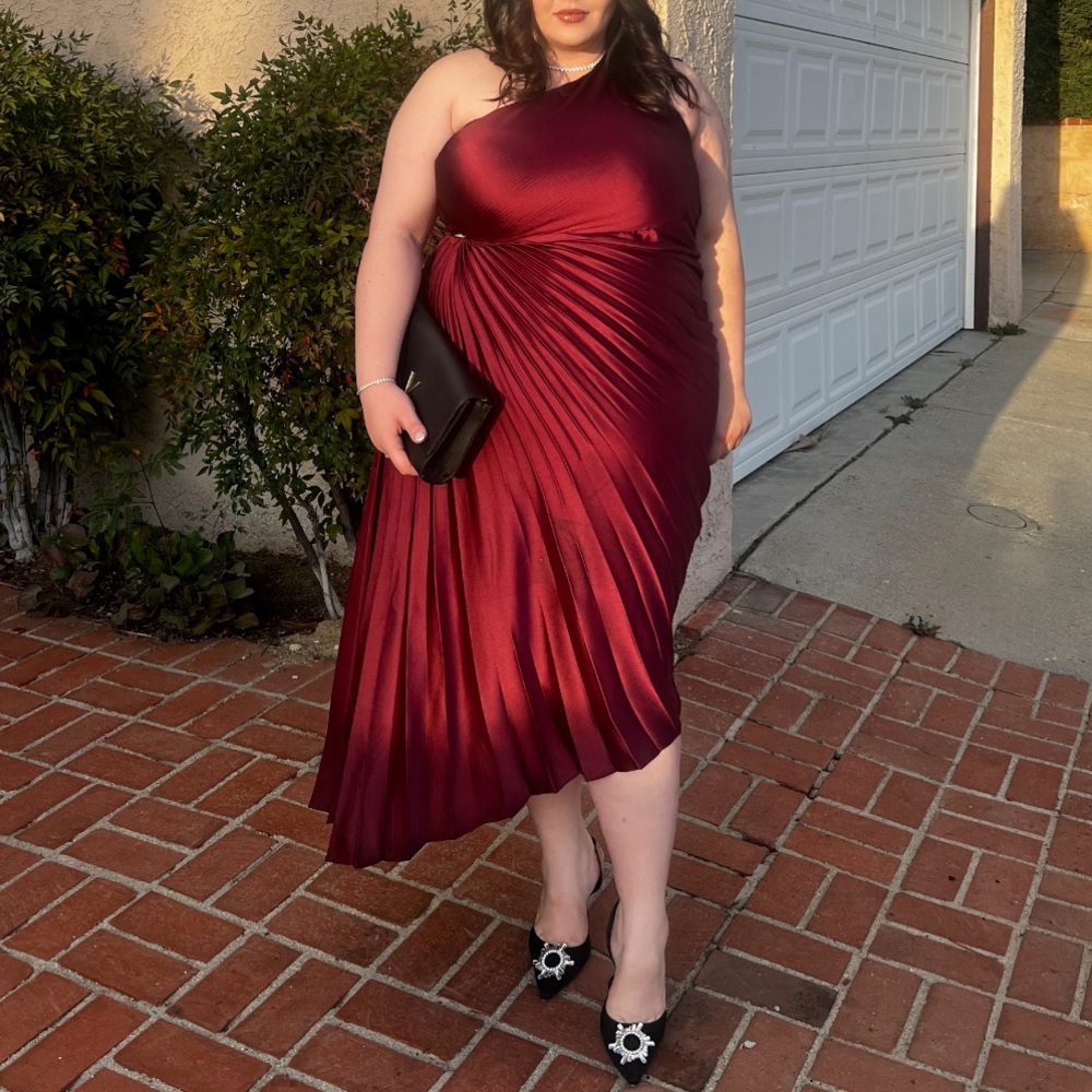 Beautiful Burgundy Satin dress